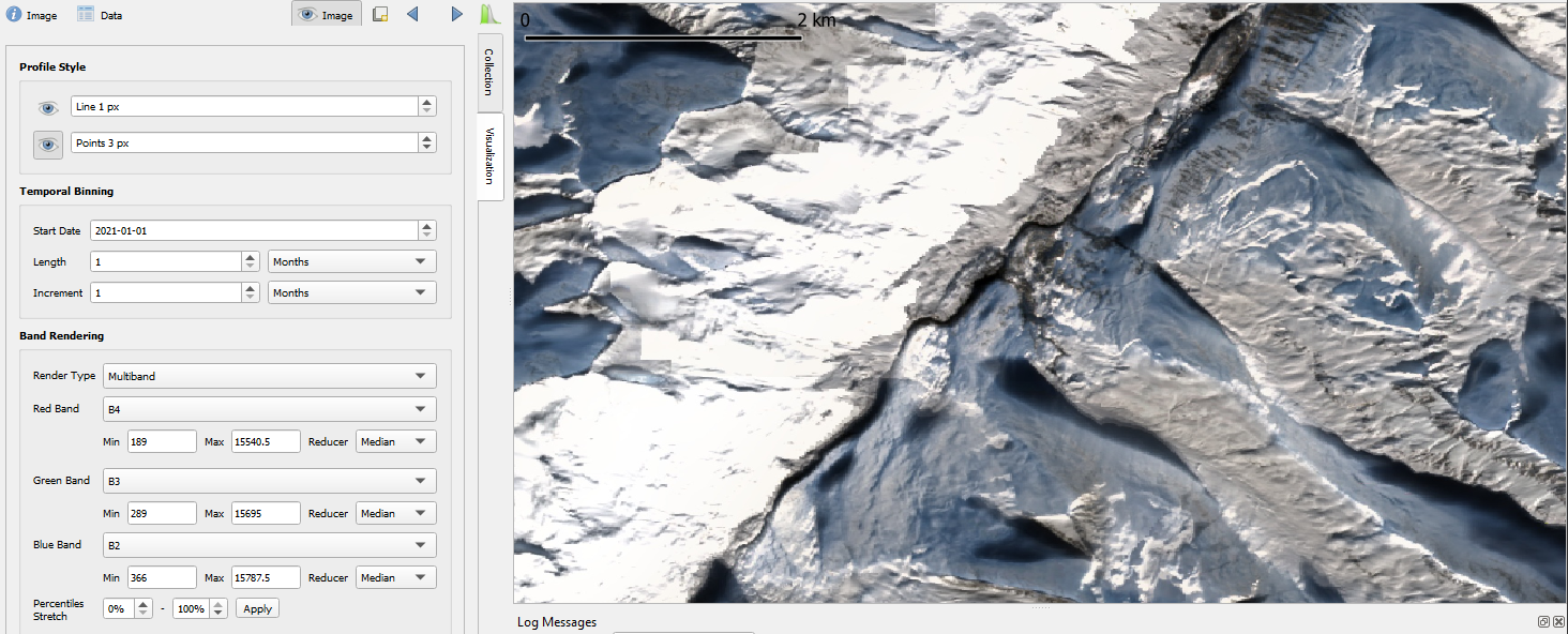 Exploring a Sentinel-2 time series using QGIS and the GEE Timeseries ...
