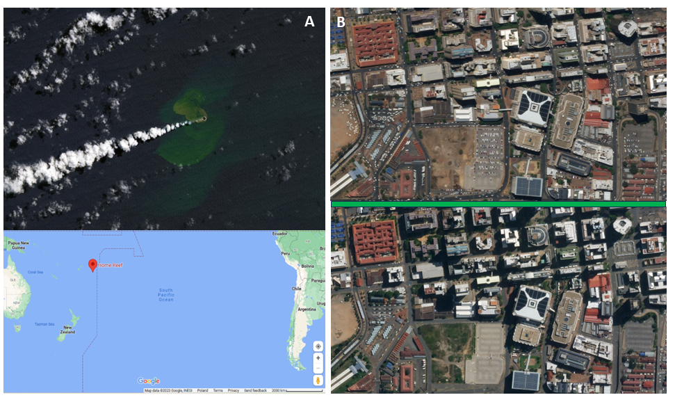 Examples of satellite data usage