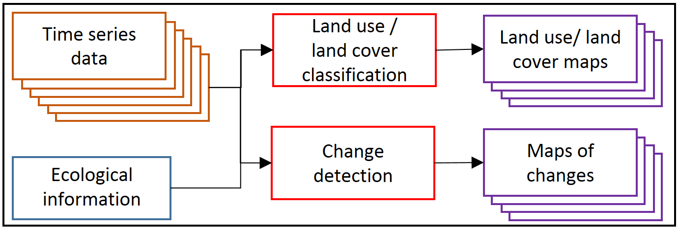 Temporal analysis on satellite time series data Types of temporal analysis