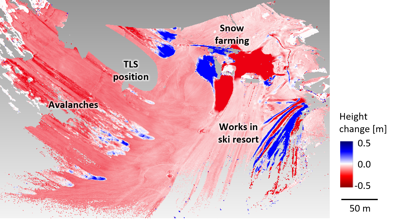 Bitemporal snow cover changes bitemporal_snowcover